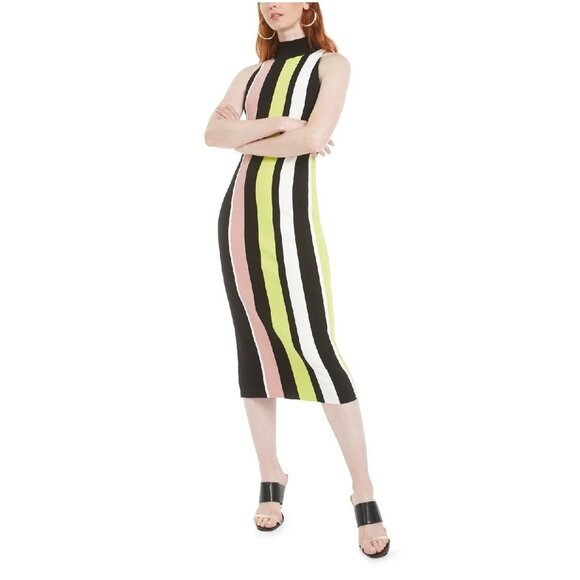 Bar Iii Striped Sweater Dress - Picture 1 of 6